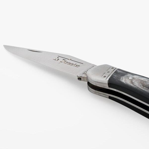 Image of Le Pionnier Black Horn Handle Folding Knife 4