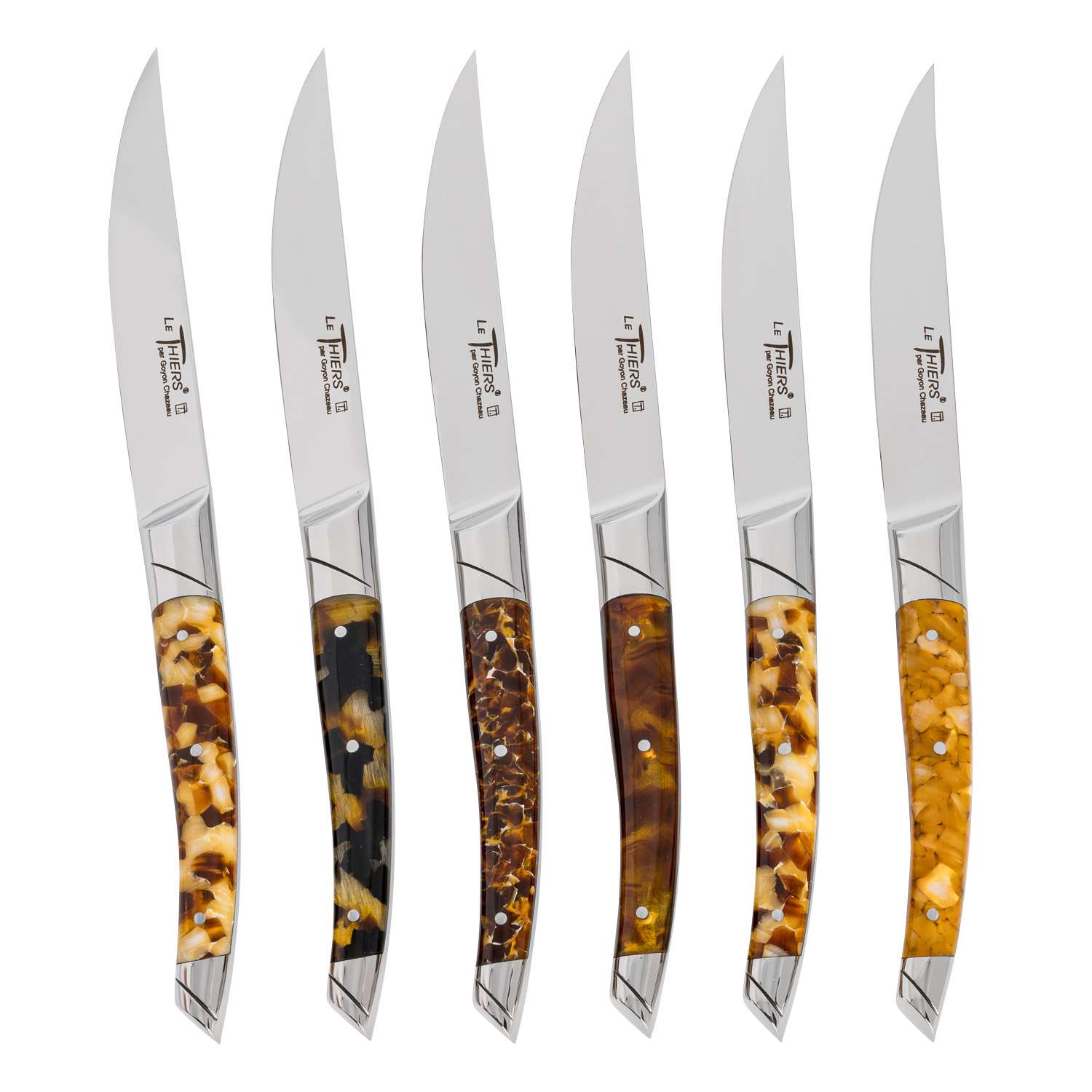 レ ティエールLE THIERS ナイフ6本セット Le Thiers Avantage Steak Knives w/ Nougat Acrylic | KORIN