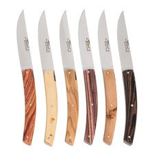 Le Thiers Brasserie w/ Mixed Wood Handles (Set of 6)