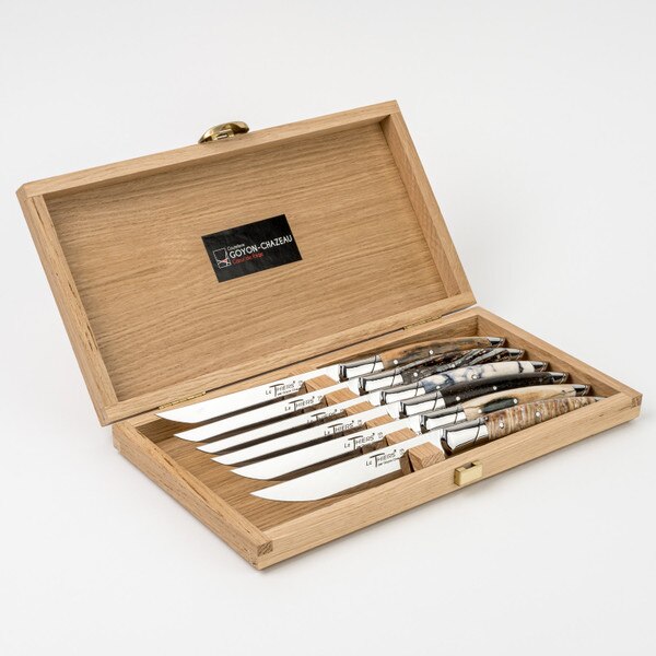 Image of Le Thiers Prestige Steak Knives Mixed Mammoth Handle (Set of 6) 5