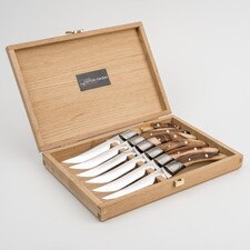 Stylver Origines Steak Knives w/ Pistachio Wood Handle (Set of 6) hover-image