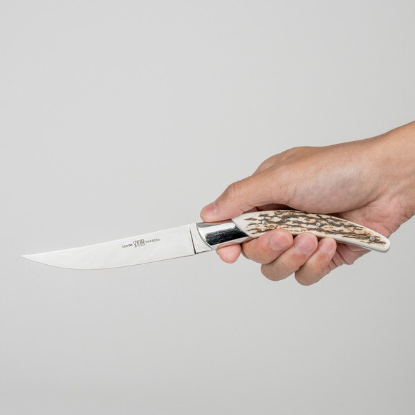 Image of Stylver Steak Knives w/ Deer Horn Handle (Set of 6) 6