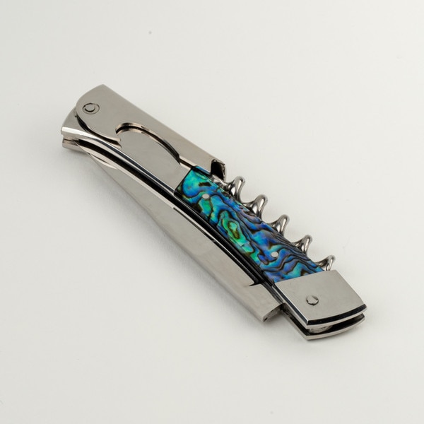 Image of St Vincent Wine Opener Knife w/ Abalone Handle 4