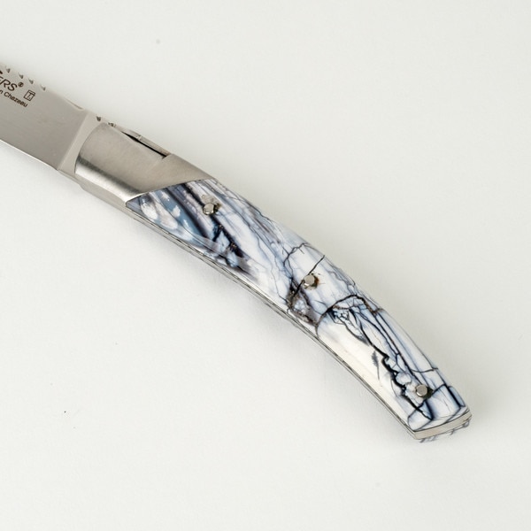 Image of Le Thiers Pirou Prestige Steak Knives w/ Mix Mammoth Pulp Handle (Set of 6) 4