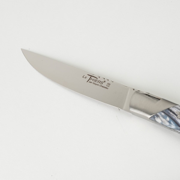Image of Le Thiers Pirou Prestige Steak Knives w/ Mix Mammoth Pulp Handle (Set of 6) 5