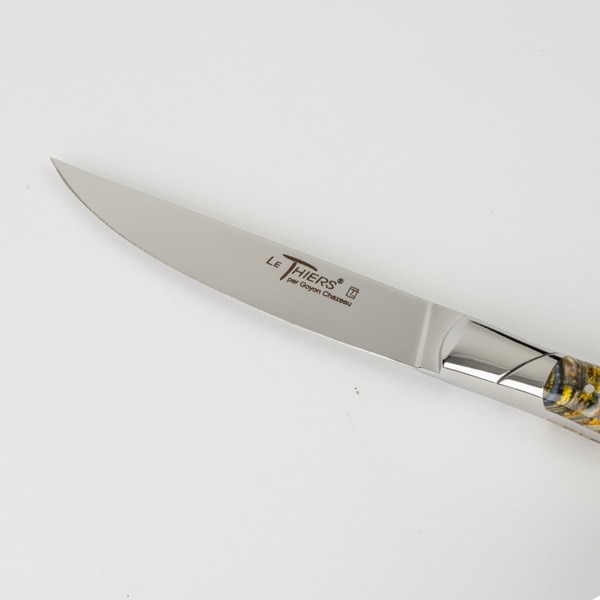Image of Le Thiers Prestige Steak Knives w/ Mix Mammoth Teeth Handle (Set of 6) 5