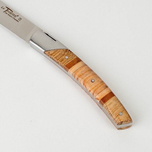 Image of Le Thiers Pirou Avantage Steak Knives w/ Mix Recycled Woods Handle (Set of 6) 4