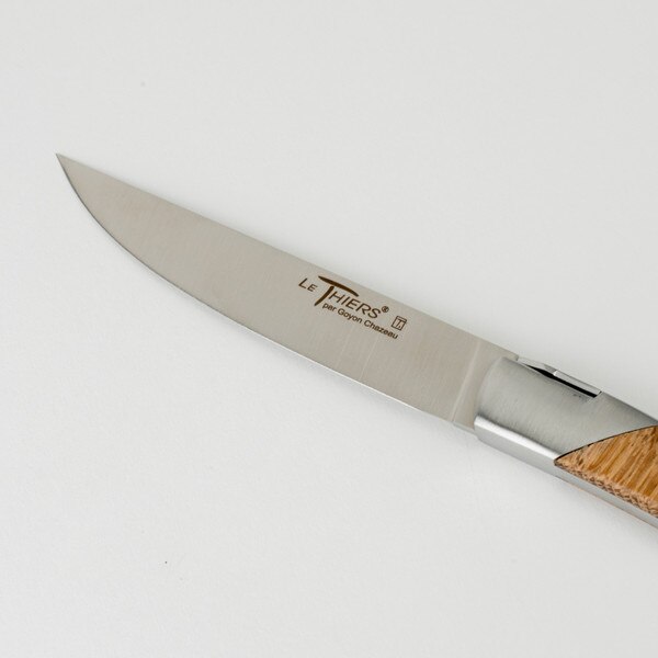 Image of Le Thiers Pirou Avantage Steak Knives w/ Mix Recycled Woods Handle (Set of 6) 5