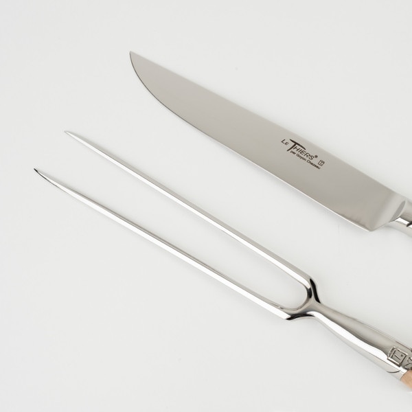 Image of Le Thiers Prestige Carving Set w/ Juniper Wood Handle 5