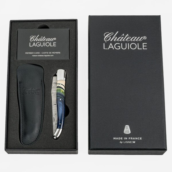 Image of Château Laguiole Heritage Opus Toundra's Treasure Damasus Blade Folding Knife 5