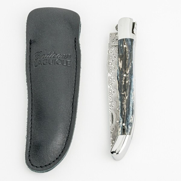 Image of Château Laguiole Heritage Opus Millennium Ivory of Mammoth Damascus Blade Folding Knife 2