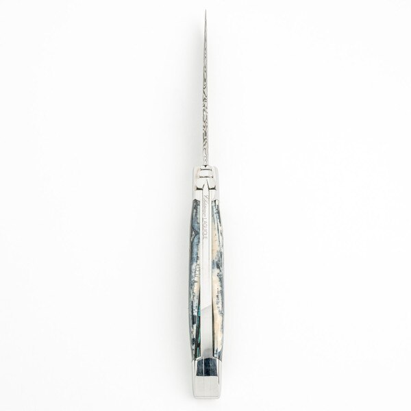 Image of Château Laguiole Heritage Opus Millennium Ivory of Mammoth Damascus Blade Folding Knife 3
