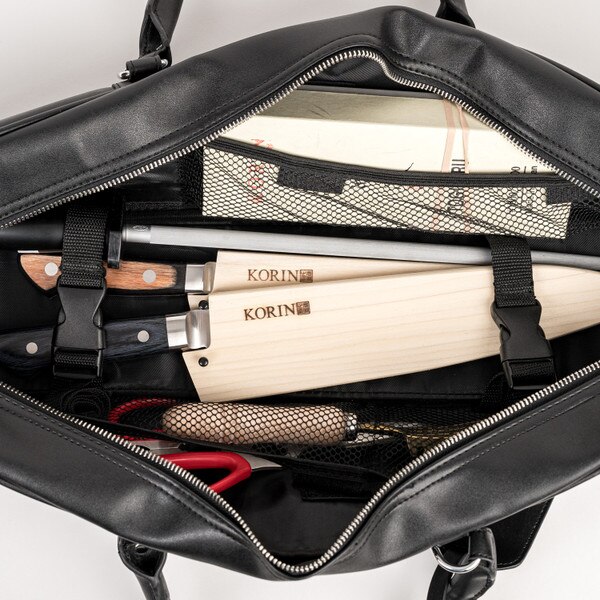 Image of Black Synthetic Knife Bag 3