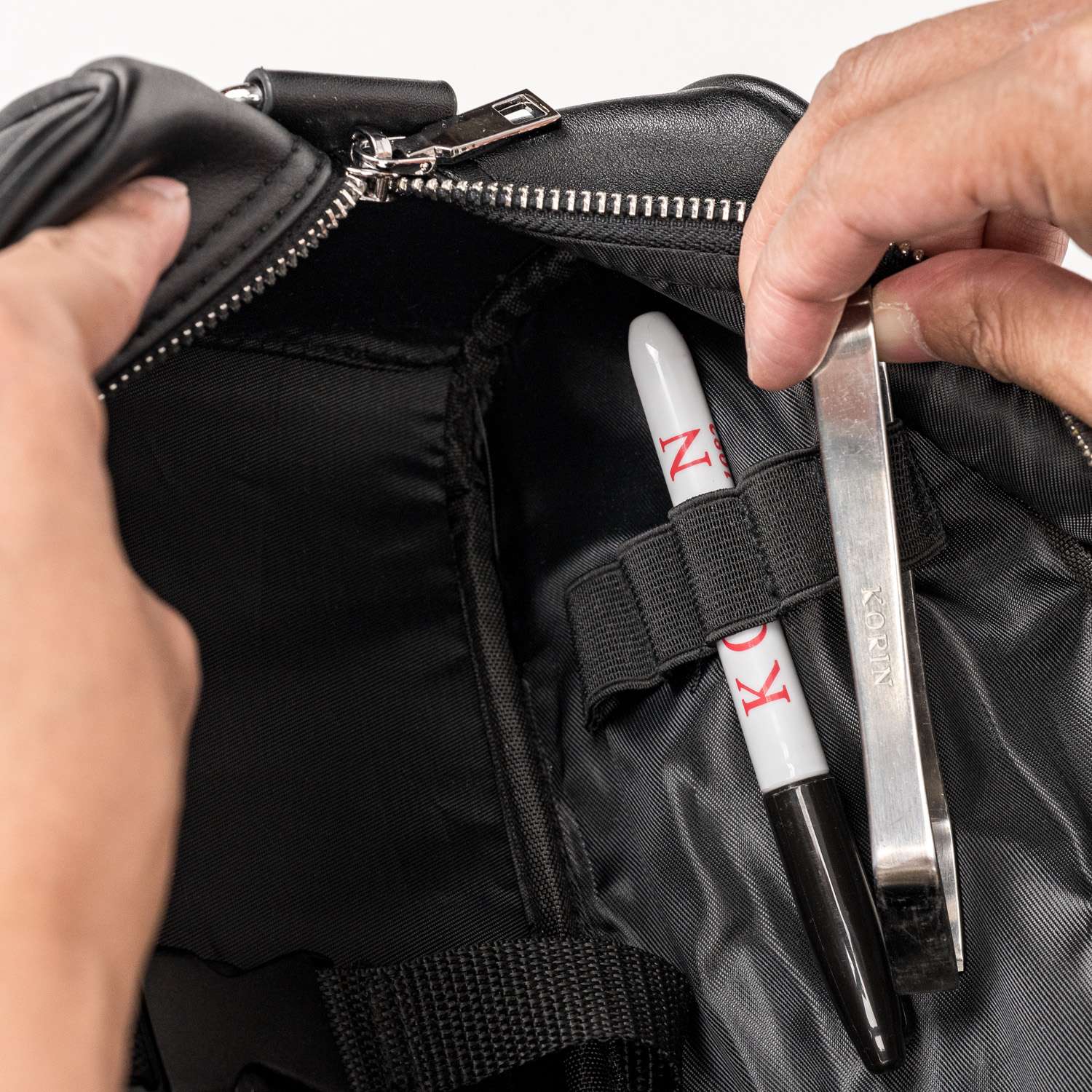 Black Synthetic Knife Bag | Korin