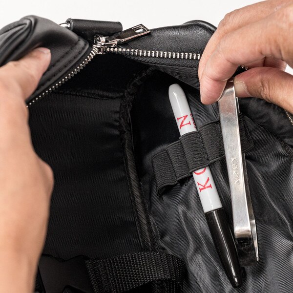 Image of Black Synthetic Knife Bag 7