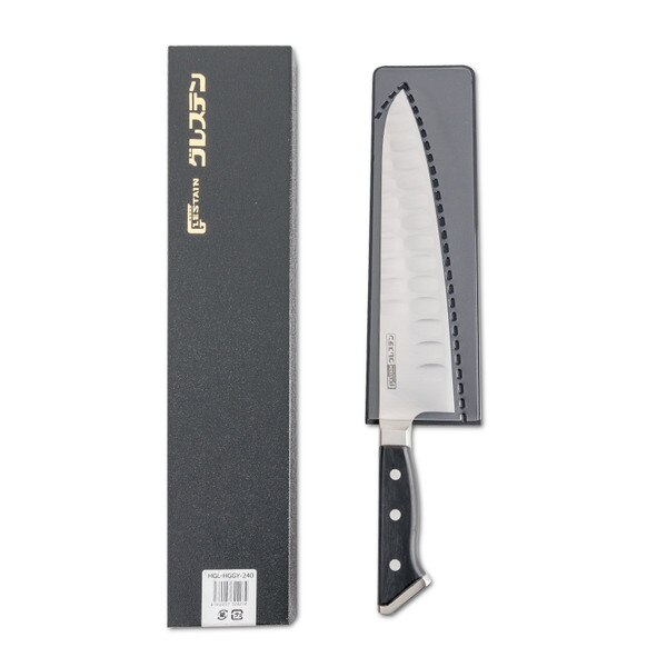 Image of Glestain Indented-Blade Gyuto 9.4" (24cm) 3
