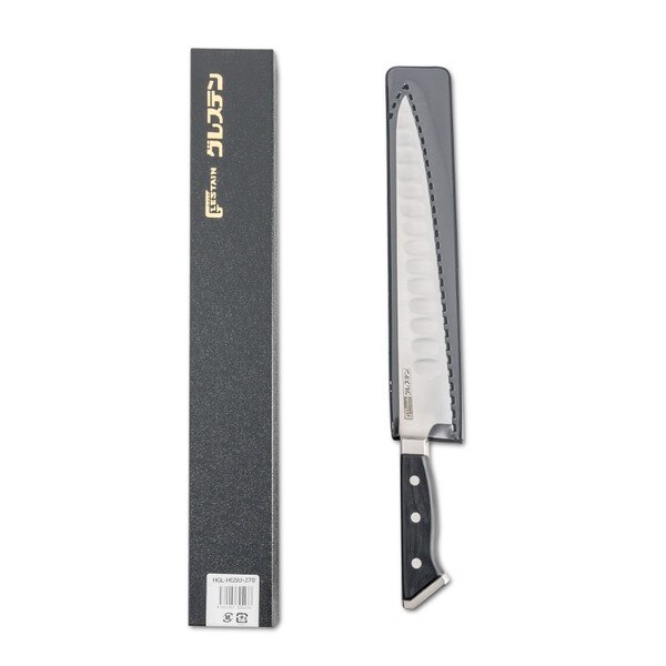 Image of Glestain Indented-Blade Sujihiki 9.4" (24cm) 3