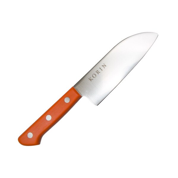 Image of Korin Inox Orange Handle Child Knife 4.7" 1