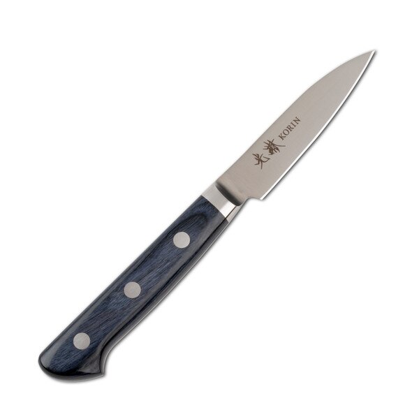 Image of Korin Mahogany Royal Blue Inox Paring 3.1" (80 mm) 1