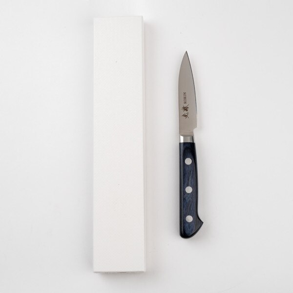 Image of Korin Mahogany Royal Blue Inox Paring 3.1" (80 mm) 2