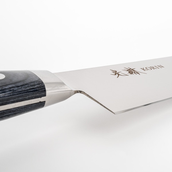 Image of Korin Mahogany Royal Blue Inox Santoku 7" (180 mm) 4