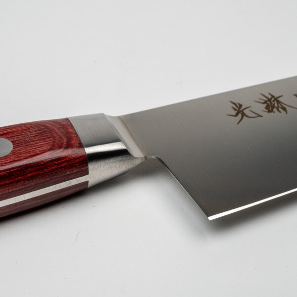 Image of Korin Mahogany Deep Scarlet Inox Gyuto 8.2" (210 mm) 4