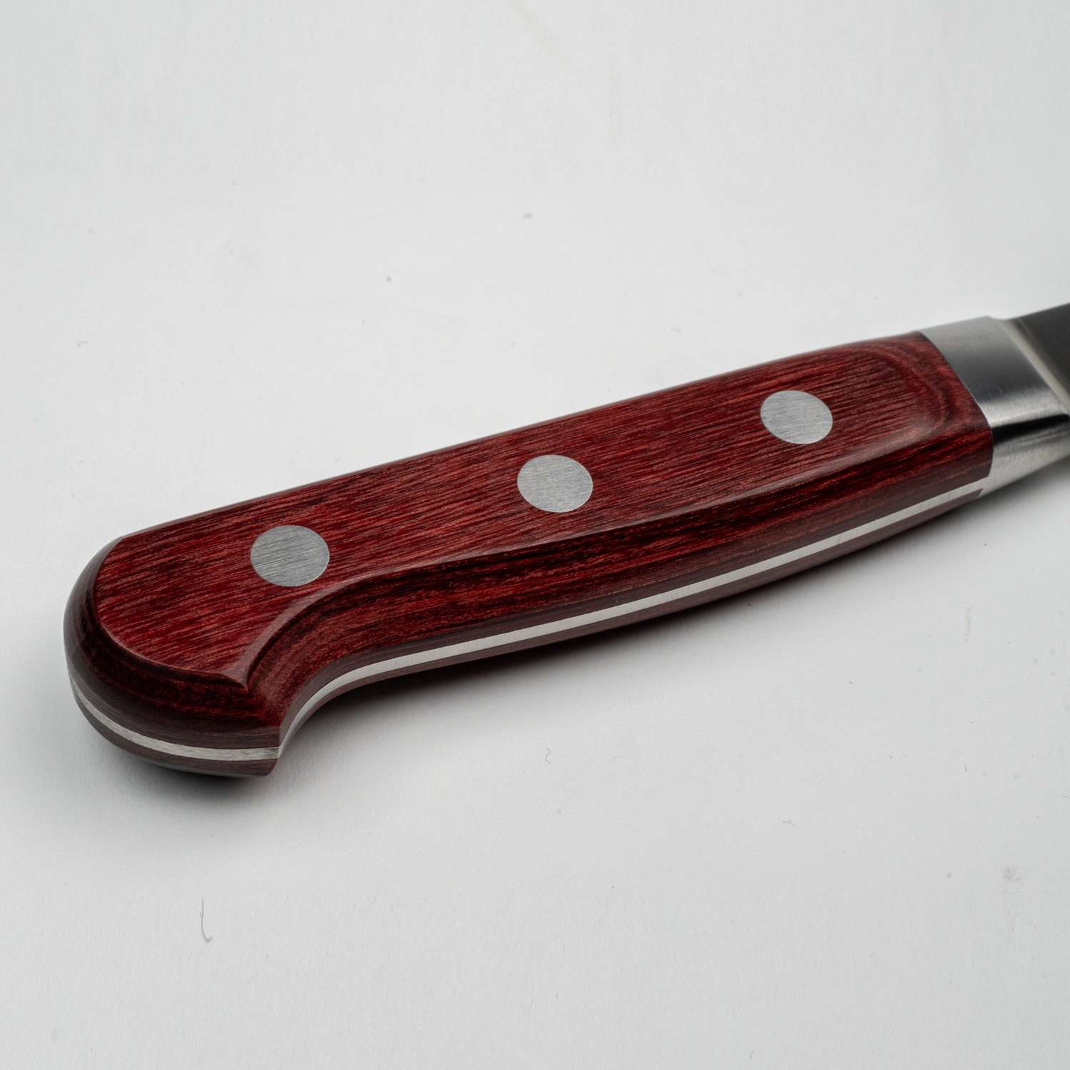 Korin Mahogany Deep Scarlet Inox Gyuto 8.2