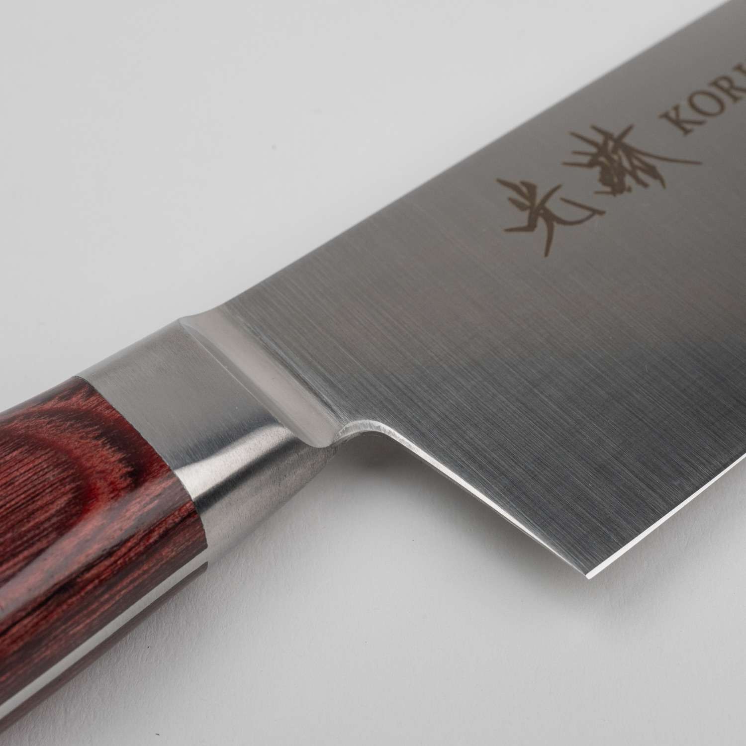 kororin Korin Mahogany Deep Scarlet Inox Kiritsuke 8.2