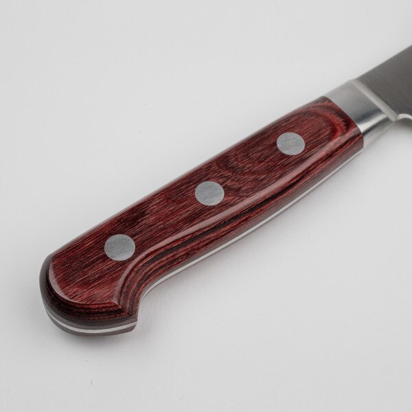 Image of Korin Mahogany Deep Scarlet Inox Kiritsuke 8.2" (210 mm) 5
