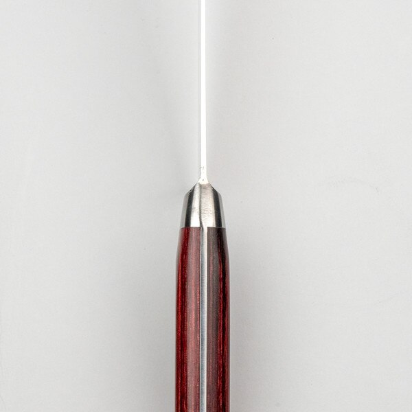 Image of Korin Mahogany Deep Scarlet Inox Santoku 7" (180 mm) 3