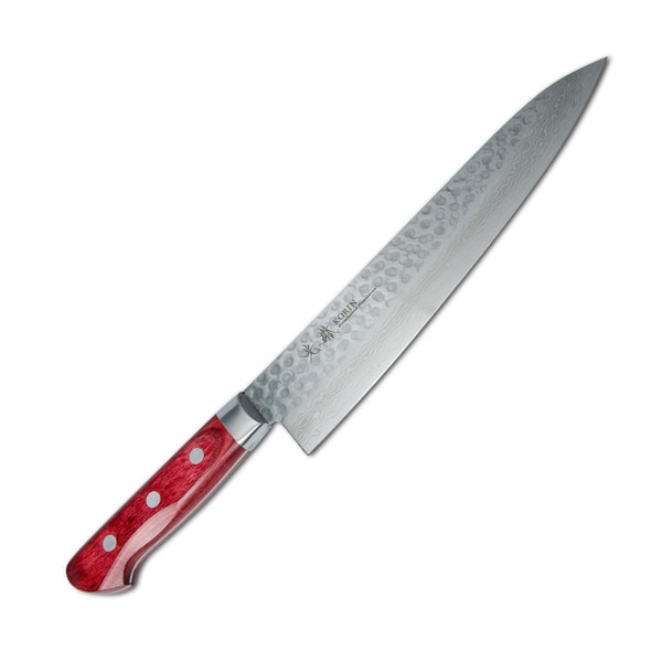 Image of Korin Tsuchime Hammered Damascus Gyuto 8.2" 1