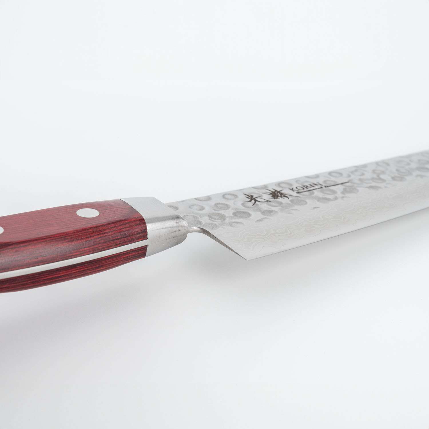 Korin Tsuchime Hammered Damascus Gyuto 8.2