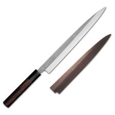 Masamoto Sohonten Blue #2 Layered Steel Hongasumi Ebony Handle Yanagi