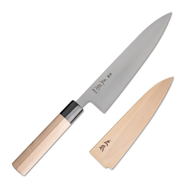 Image of Masamoto Sohonten White #2 Hongasumi Wa-Gyuto 8.2" (21cm) 1