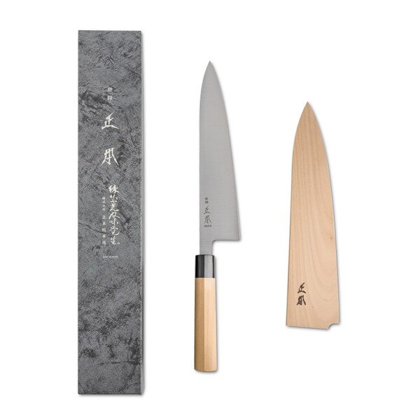 Image of Masamoto Sohonten White #2 Hongasumi Wa-Gyuto 10.5" (27cm) 2