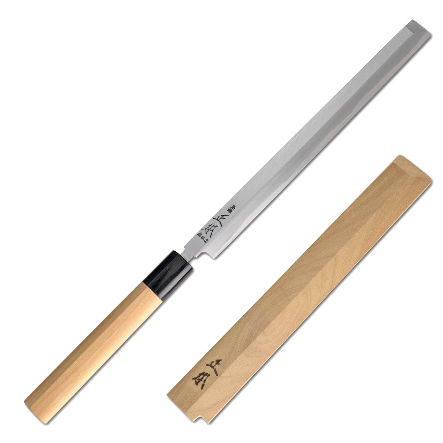 Masamoto Sohonten Shiro-ko Hongasumi Takobiki with Saya 9.4