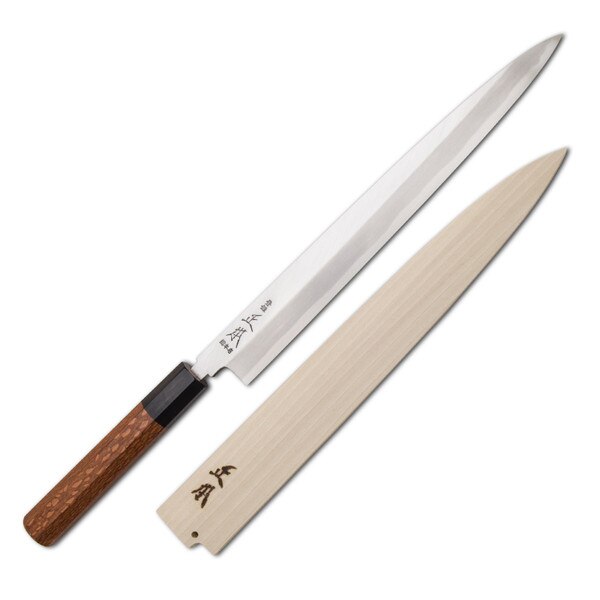 Image of Masamoto Sohonten White #2 Hongasumi Lacewood Handle Yanagi 1