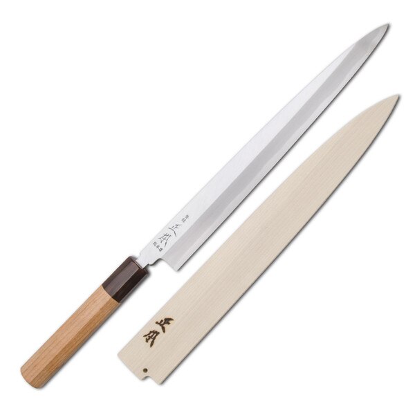 Image of Masamoto Sohonten White #2 Hongasumi Bird Cherry Wood Handle Yanagi 1