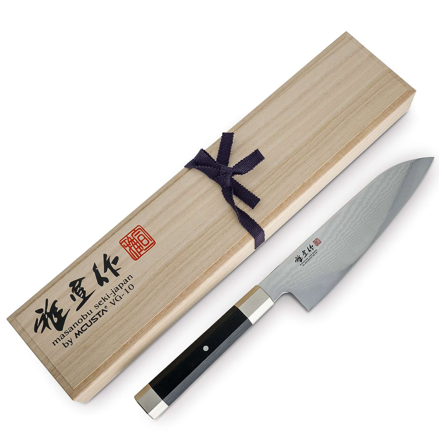 【Masa】 Masanobu VG-10 Damascus Santoku 7