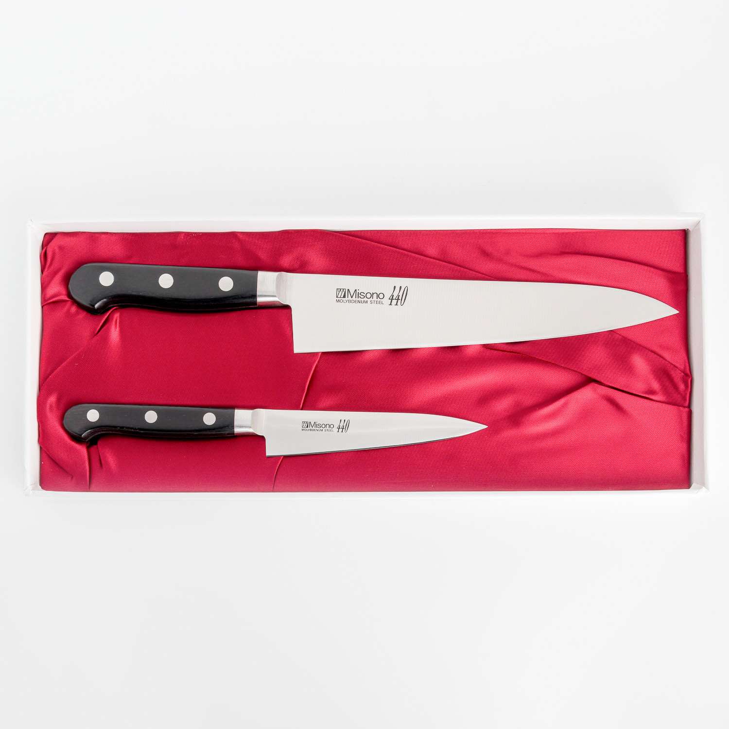 Misono 440 Molybdenum Gyutou 8 2 21cm Petty 4 7 12cm Utility Knife Set Right