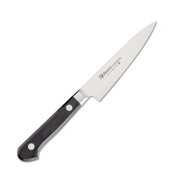 Misono Molybdenum Fruit Knife with Wooden Saya Sheath