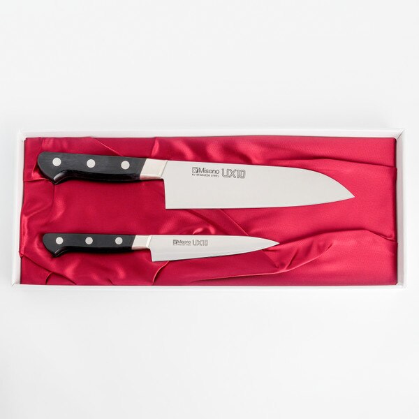 Misono UX10 2 piece set. Santoku 7.0(18cm) / Petty 4.7(12cm