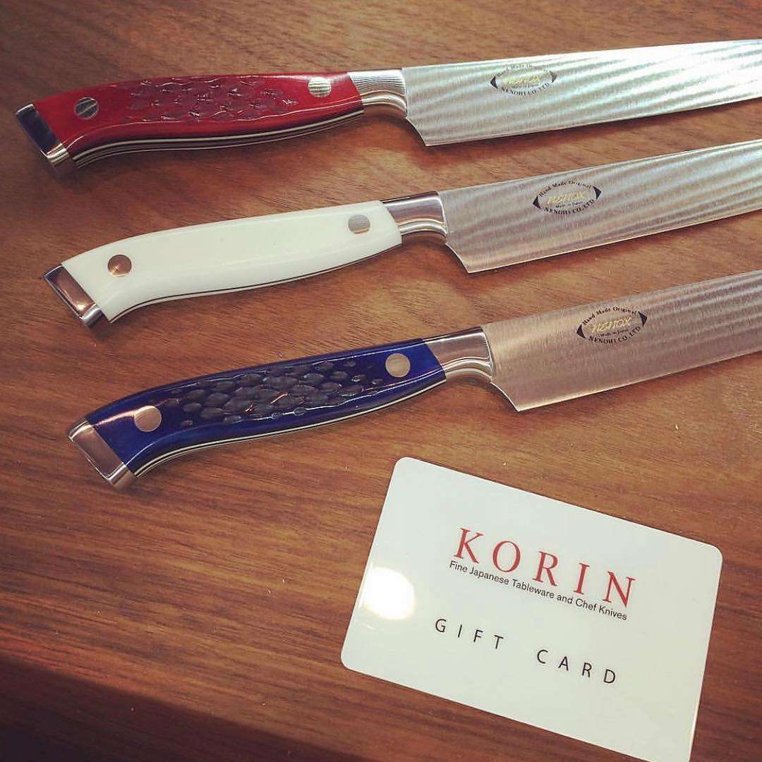 Nenohi Nenox Blue Bone Handle Petty 5.9