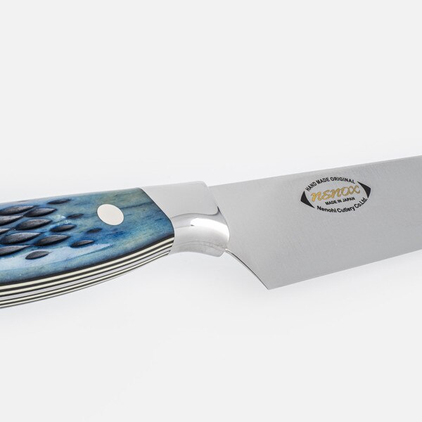 Image of Nenohi Nenox Blue Bone Handle Sujihiki 9.0" (23cm) 4