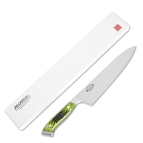 Image of Nenohi Nenox Green Bone Handle Gyuto 8.2" (21cm) 2