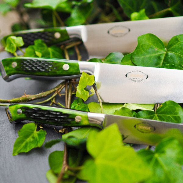 Image of Nenohi Nenox Green Bone Handle Gyuto 2