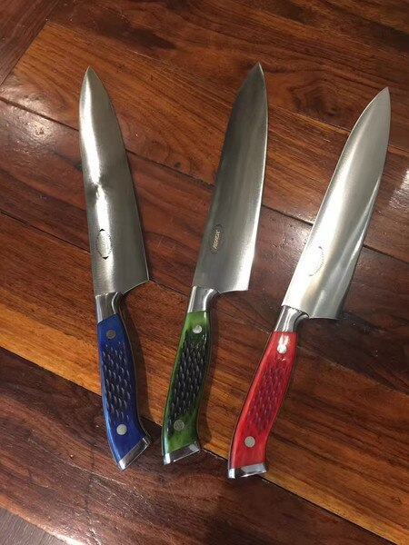 Image of Nenohi Nenox Green Bone Handle Gyuto 6