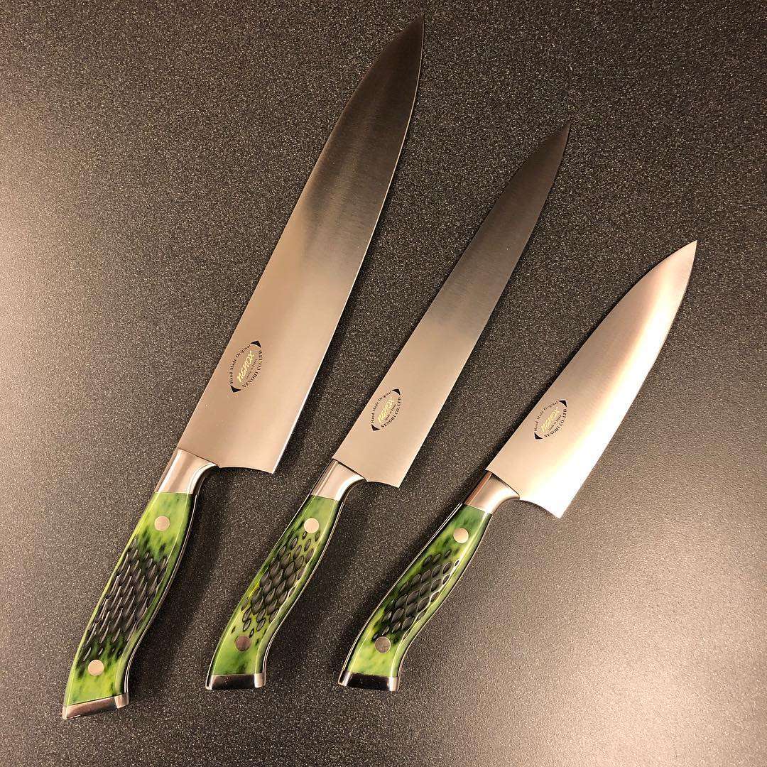 ZEN-NOH YB-301 バインダー Nenohi Nenox Green Handle Yo-deba 6.4