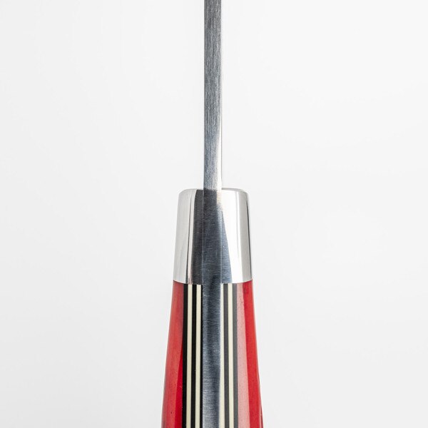 Image of Nenohi Nenox Red Bone Handle Yo-Deba 6.4" (16.5cm) 3