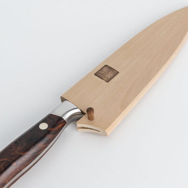 Image of Nenox Magnolia Wood Knife Sheath / Saya Cover for Yo-Deba 6.4" (16.5cm) 3